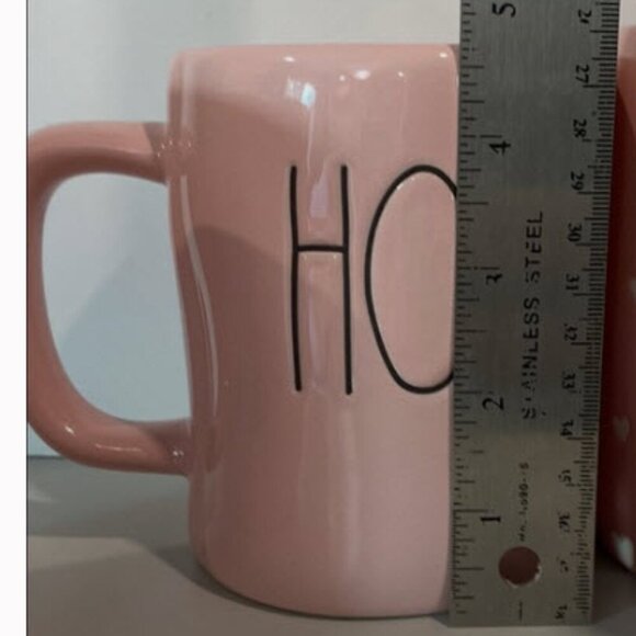 Rae Dunn Pink Mugs 2 Set - Picture 7 of 9